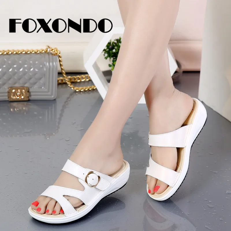 FOXONDO 2019 Summer Women Flat Sandals Slides Shoes Comfortable Sandals Flip Flops Female Shoes Black White Beach Slippers
FOXONDO 2019 Summer Women Flat Sandals Slides Shoes Comfortable Sandals Flip Flops Female Shoes Black White Beach Slippers