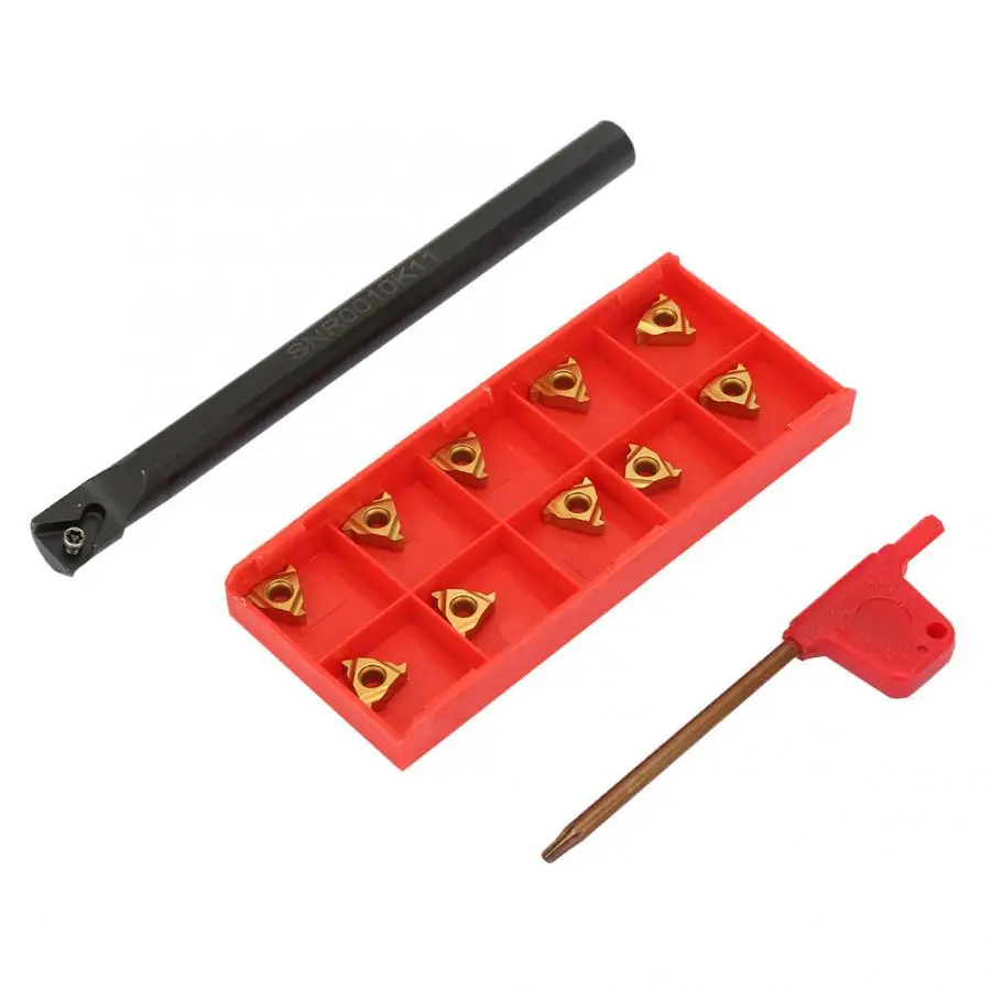 SNR0010K11 Lathe Threading Boring Turning Tool Holder + 10Pcs Insert knife lathe
SNR0010K11 Lathe Threading Boring Turning Tool Holder + 10Pcs Insert knife lathe