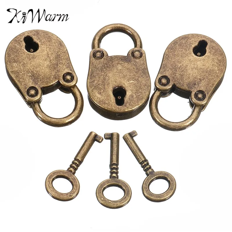 KiWarm 3pcs Old Vintage Antique Style Mini Padlocks Key Lock With Keys Reproduction DIY Craft Ornaments
KiWarm 3pcs Old Vintage Antique Style Mini Padlocks Key Lock With Keys Reproduction DIY Craft Ornaments