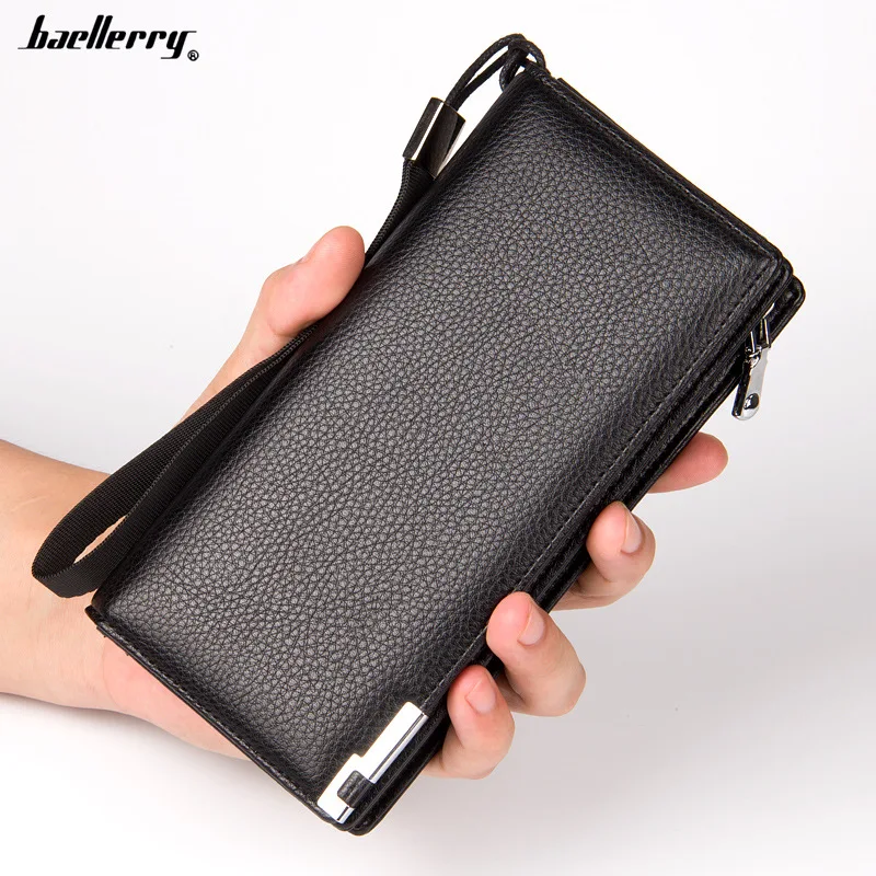 Baellerry Brand Mens Wallets Luxury Clutch Bags Men Leather Wallet Coin Purse Credit Card Holder Big Vallet Long PU Zipper Walet
Baellerry Brand Mens Wallets Luxury Clutch Bags Men Leather Wallet Coin Purse Credit Card Holder Big Vallet Long PU Zipper Walet