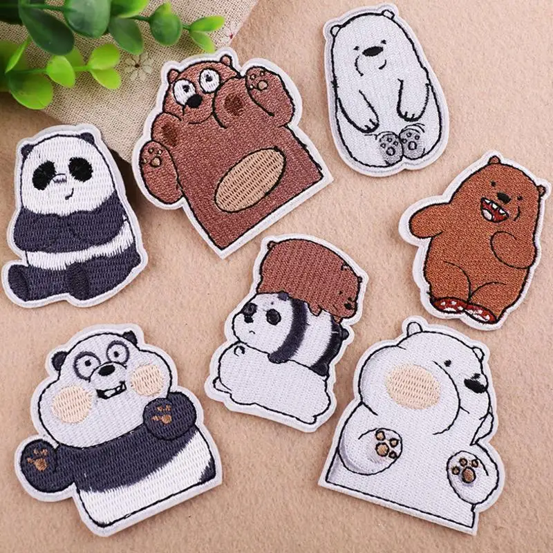 1pc cute The Three Bare Bears Cartoon Embroidered Patches DIY Iron on Accessories New Arrival Popular Clothing Appliques
1pc cute The Three Bare Bears Cartoon Embroidered Patches DIY Iron on Accessories New Arrival Popular Clothing Appliques
