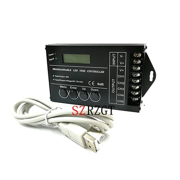 TC420 Time programmable RGB LED Controller DC12V-24V 5Channel LED Timing dimmer Total Output 20A Common Anode with USB Wire
TC420 Time programmable RGB LED Controller DC12V-24V 5Channel LED Timing dimmer Total Output 20A Common Anode with USB Wire