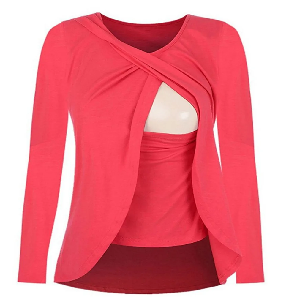 Tees Pregnancy Maternity Tops Long Sleeve T-shirt Breastfeeding Shirt Nursing Tops for Pregnant Women Clothing Cotton Clothes
Tees Pregnancy Maternity Tops Long Sleeve T-shirt Breastfeeding Shirt Nursing Tops for Pregnant Women Clothing Cotton Clothes