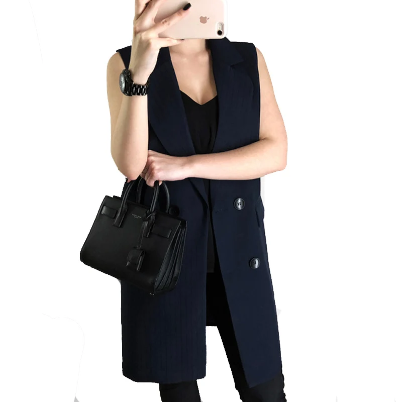 2019 Women Double Breasted Pink Vest Office Lady Formal Waistcoat Sleeveless Long Vest Jacket Turn Down Collar
2019 Women Double Breasted Pink Vest Office Lady Formal Waistcoat Sleeveless Long Vest Jacket Turn Down Collar