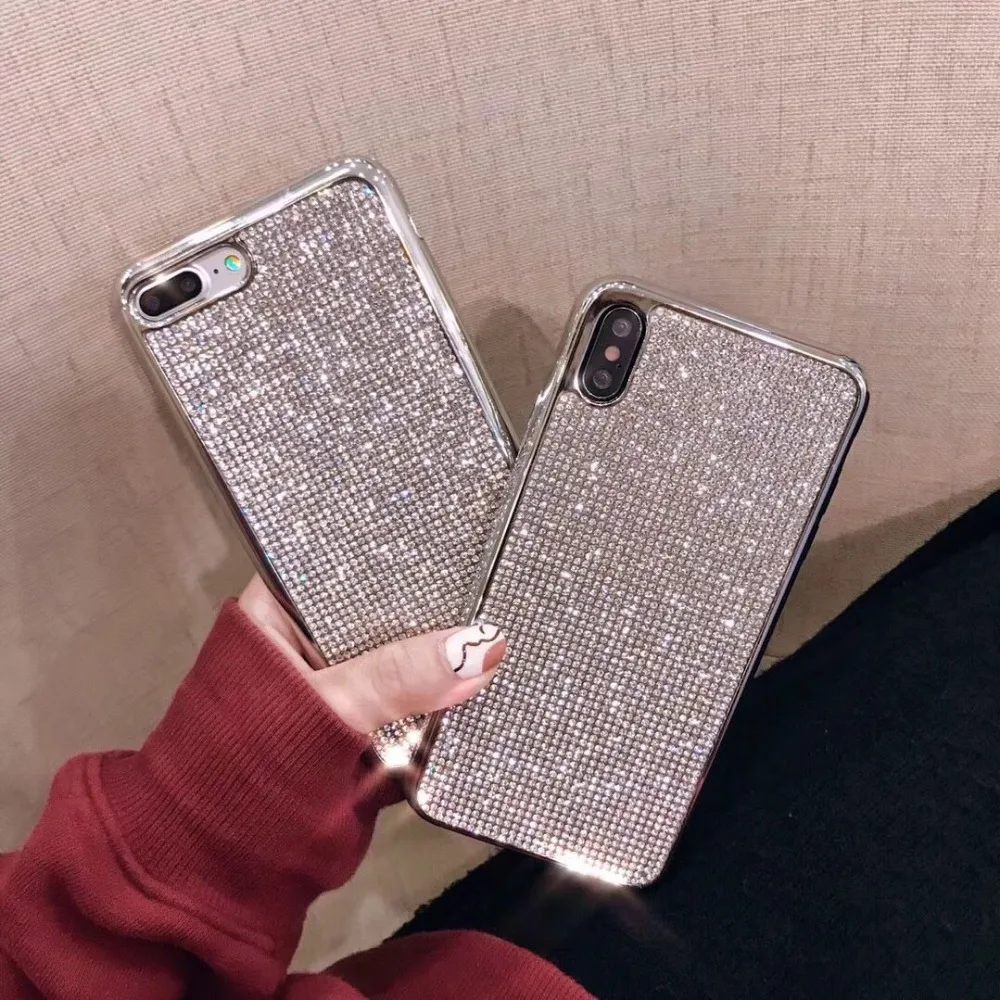 Rhinestone Bling Glitter Case for iphone XS MAX XR 10 X 7 8 Plus 6 6s Soft Silicone TPU Diamond Protector Back Cover
Rhinestone Bling Glitter Case for iphone XS MAX XR 10 X 7 8 Plus 6 6s Soft Silicone TPU Diamond Protector Back Cover