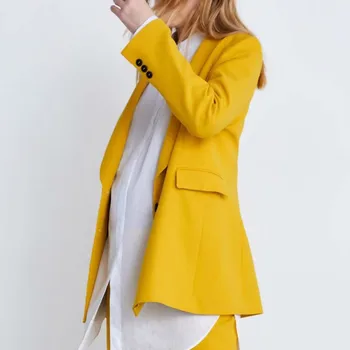 2019 New Woman Boyfriend Yellow Double-Breasted Blazer Jacket Vintage Notched Collar Loose Long Suit Outerwear
2019 New Woman Boyfriend Yellow Double-Breasted Blazer Jacket Vintage Notched Collar Loose Long Suit Outerwear