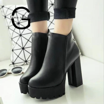 Gtime Sexy Ultra High Heels Shoes Woman Female Round Toe Martin Boots Thick Heel Platform Women Shoes Ankle Boots SE034
Gtime Sexy Ultra High Heels Shoes Woman Female Round Toe Martin Boots Thick Heel Platform Women Shoes Ankle Boots SE034