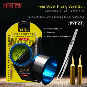 WOZNIAK Fine Silver Flying Wire Suit CPU Welding Pad Flying Wire Fingerprint Repair Maintenance Solder Joint Line on mainboard
WOZNIAK Fine Silver Flying Wire Suit CPU Welding Pad Flying Wire Fingerprint Repair Maintenance Solder Joint Line on mainboard