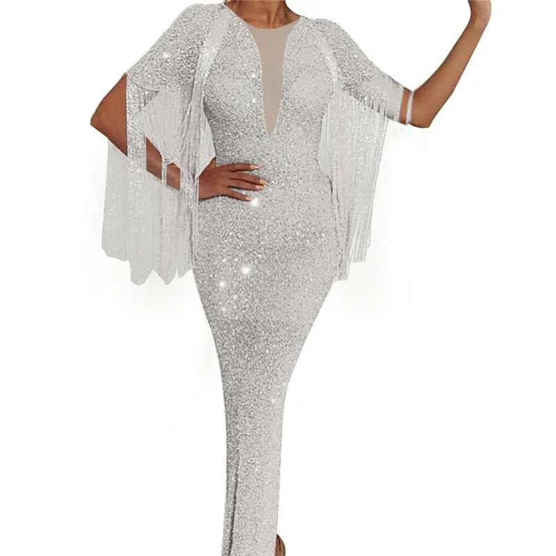Womens Glitter Bodycon Split Long Maxi Dress Fashion Formal Party Dresses Sexy Evening Party Long Dresses Sequin Tassel Dress
Womens Glitter Bodycon Split Long Maxi Dress Fashion Formal Party Dresses Sexy Evening Party Long Dresses Sequin Tassel Dress