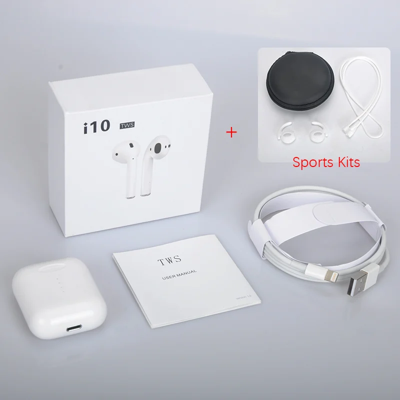 i10 tws wireless earphone PK i9 i12 i11 i13 bluetooth earphone with charging box mini headphones with sport kits
i10 tws wireless earphone PK i9 i12 i11 i13 bluetooth earphone with charging box mini headphones with sport kits