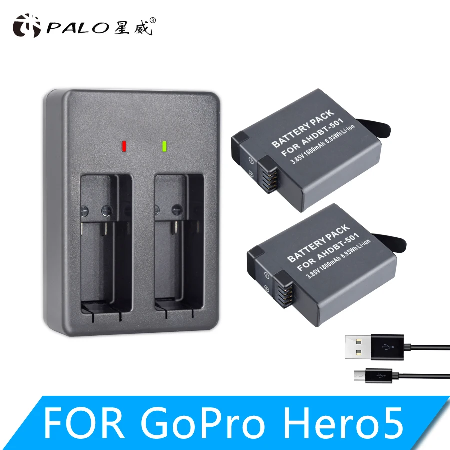 AHDBT-501 AHDBT501 Hero5 Battery Akku+ USB LED 2-Port Charger with Type C Port for GoPro Hero 5 GoPro Hero 6 Camera Battery
AHDBT-501 AHDBT501 Hero5 Battery Akku+ USB LED 2-Port Charger with Type C Port for GoPro Hero 5 GoPro Hero 6 Camera Battery