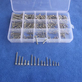 300Pcs M2/M2.5/M3 Button Head Thread Stainless Steel screws PCB Threaded Bolt Assortment kit set Fastener Hardware screw