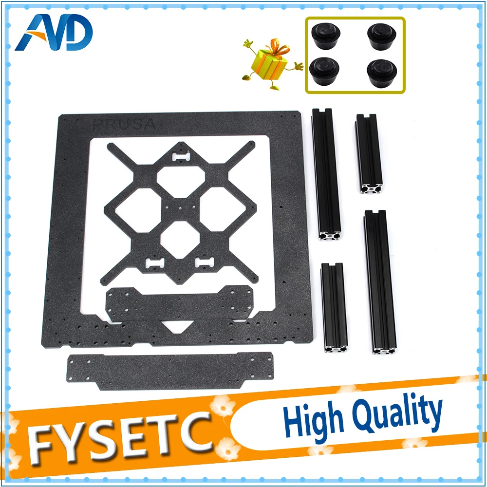 Clone Original Prusa i3 MK3 3D Printer Parts Aluminum Alloy Frame Y Carriage Front With Rear Plate + Aluminum Black Profile Kit
Clone Original Prusa i3 MK3 3D Printer Parts Aluminum Alloy Frame Y Carriage Front With Rear Plate + Aluminum Black Profile Kit