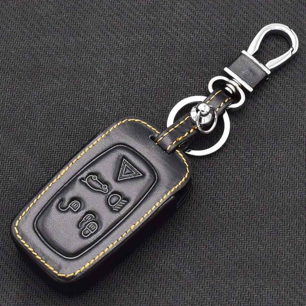 4 Land Rover LR4 LR2 Discovery Rang Rover Sport Evoque leather car key case cover