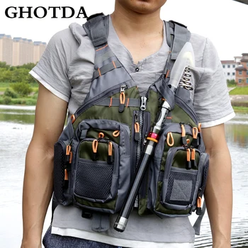 GHOTDA Fishing Life Vest Outdoor For Water Sports Drifting Swimwear Survival Safety
GHOTDA Fishing Life Vest Outdoor For Water Sports Drifting Swimwear Survival Safety