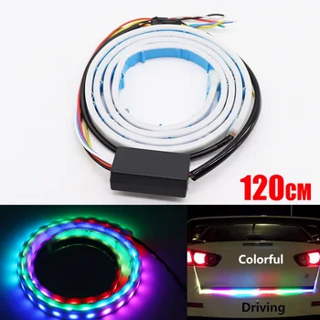 120CM LED Strip Car Tail Trunk Light 4 modes Car Universal Reverse Gear Light Turn Signal Flashing Flexible Warning Lamp DC 12V
120CM LED Strip Car Tail Trunk Light 4 modes Car Universal Reverse Gear Light Turn Signal Flashing Flexible Warning Lamp DC 12V