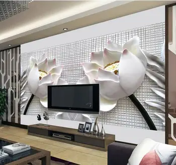 Custom photo wallpaper 3d wall murals wallpaper Stereo embossed lotus flower mural paintings TV setting wall papers home decor
Custom photo wallpaper 3d wall murals wallpaper Stereo embossed lotus flower mural paintings TV setting wall papers home decor