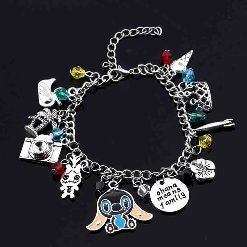 Fashion Anime Ohana Friendship Lilo Stitch Charm Bracelet Metal Alloy Bracelets Jewelry Gift Fans
Fashion Anime Ohana Friendship Lilo Stitch Charm Bracelet Metal Alloy Bracelets Jewelry Gift Fans