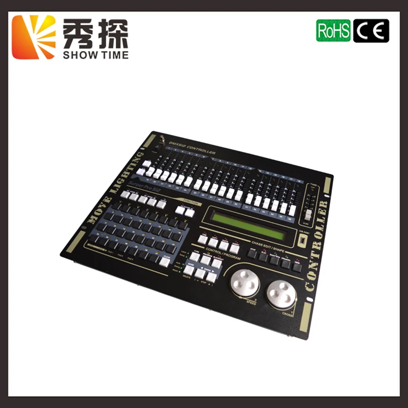 SHOW TIME Super Pro 512 DMX Controller Stage light DMX console for XLR-3 led par beam moving head DJ light stage effect light
SHOW TIME Super Pro 512 DMX Controller Stage light DMX console for XLR-3 led par beam moving head DJ light stage effect light