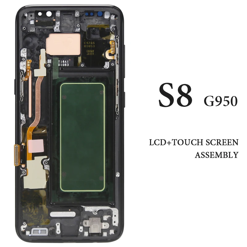 Phone Touch Screen Panel Replacement Accessories For Samsung Galaxy S8 LCD Display With Frame AMOLED G950 Pantalla Assembly
Phone Touch Screen Panel Replacement Accessories For Samsung Galaxy S8 LCD Display With Frame AMOLED G950 Pantalla Assembly