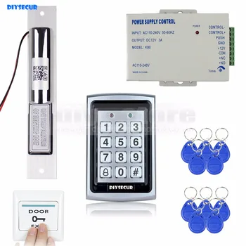 DIYSECUR RFID Metal Case Keypad Door Access Control Security System Kit + Electric Bolt Lock + Power Supply 7612
DIYSECUR RFID Metal Case Keypad Door Access Control Security System Kit + Electric Bolt Lock + Power Supply 7612