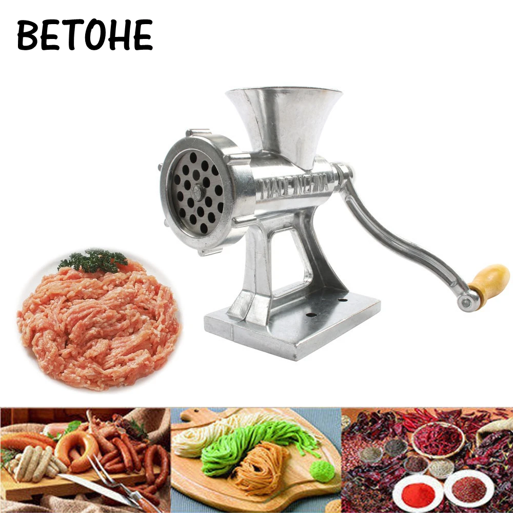 BETOHE Hand Manual Meat Grinder Mincer Machine Sausage Table Crank Tool Slicer Beef for Home Kitchen Cutter
BETOHE Hand Manual Meat Grinder Mincer Machine Sausage Table Crank Tool Slicer Beef for Home Kitchen Cutter