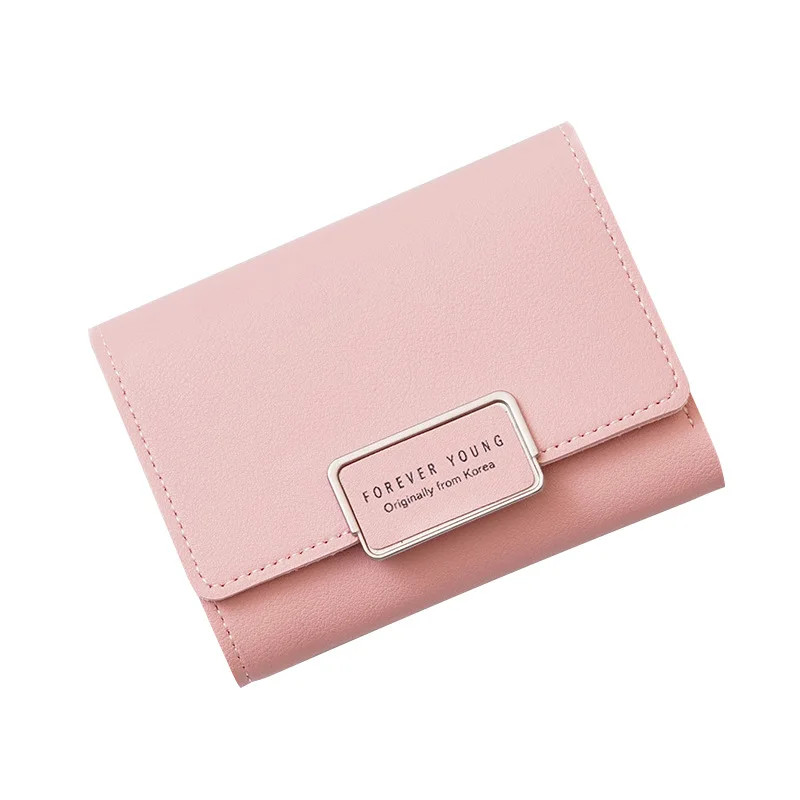 Women's wallet Korean version of the short section three fold buckle clutch bag multi-card position pu leather small wallet mult
Women's wallet Korean version of the short section three fold buckle clutch bag multi-card position pu leather small wallet mult