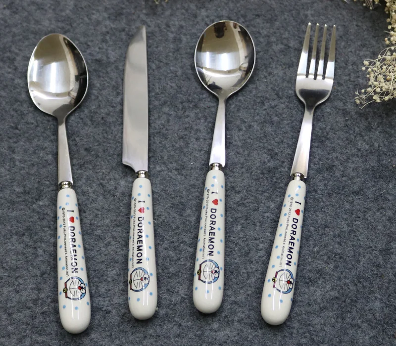 Promotion! Bone China Ceramic Handle Stainless Steel Tableware Japan Cartoon Knives Forks Dinnerware 4pc/set
Promotion! Bone China Ceramic Handle Stainless Steel Tableware Japan Cartoon Knives Forks Dinnerware 4pc/set