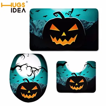 HUGSIDEA Happy Halloween Pedestal Rug Print Pedestal Rug Carpet Absorbent Non-Slip Pedestal Lid Toilet Cover Bath Mat 3PC/Set
HUGSIDEA Happy Halloween Pedestal Rug Print Pedestal Rug Carpet Absorbent Non-Slip Pedestal Lid Toilet Cover Bath Mat 3PC/Set