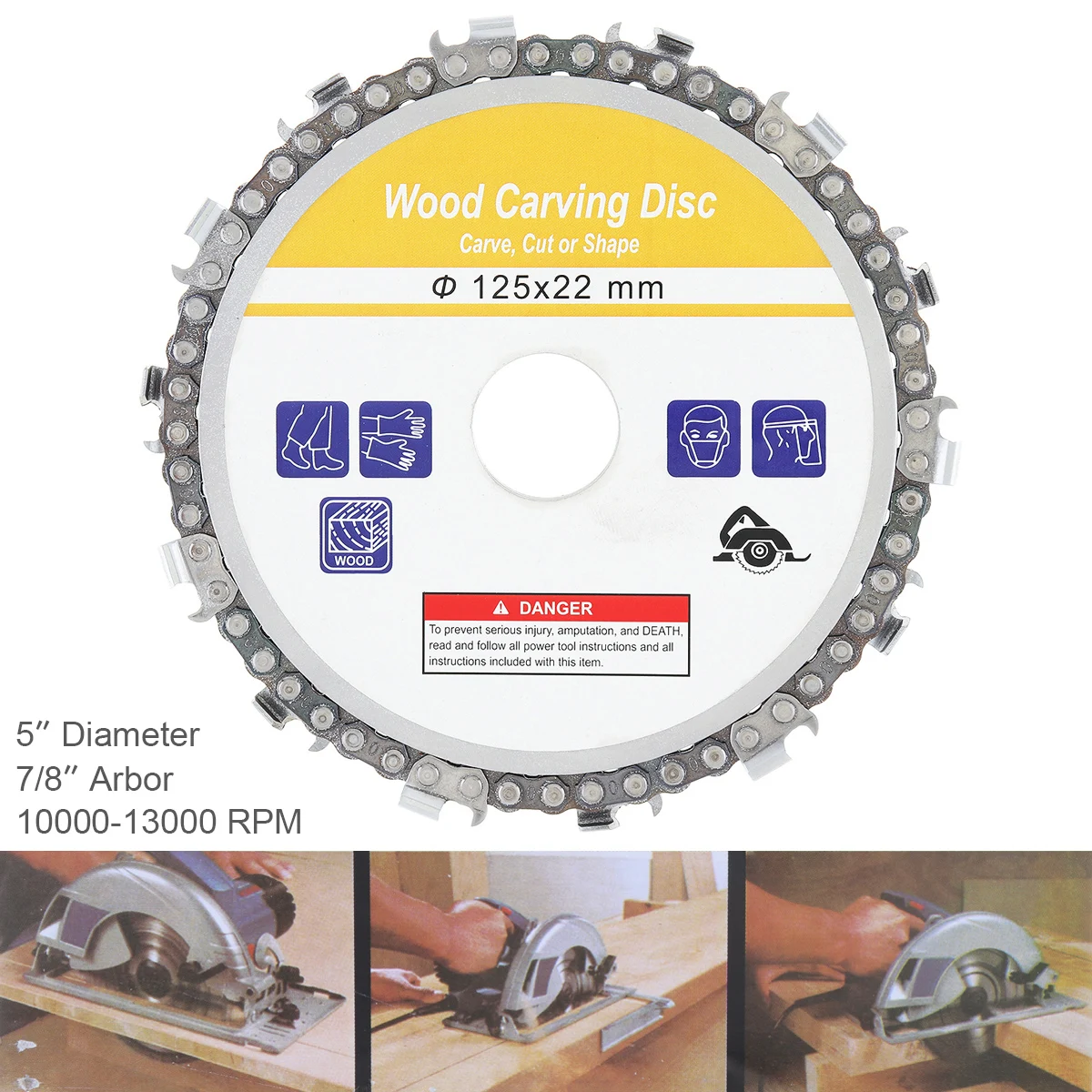 5Inch 125x22mm 14 Tooth Wood Carving Disc Angle Mill Chain Disc Timber Slotted Sawblade Fine Abrasive Cut Chain Cutting Angle
5Inch 125x22mm 14 Tooth Wood Carving Disc Angle Mill Chain Disc Timber Slotted Sawblade Fine Abrasive Cut Chain Cutting Angle