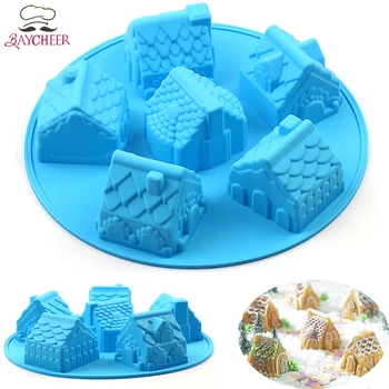 BAYCHEER Small House Cake Mold 6-Cavity Silicone DIY Homemade Jelly Pudding Chocolate Fondant Baking Tools Kitchen Accessories
BAYCHEER Small House Cake Mold 6-Cavity Silicone DIY Homemade Jelly Pudding Chocolate Fondant Baking Tools Kitchen Accessories