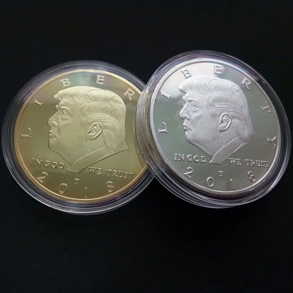 2018 Gold Plated US President Donald Trump Commemorative Coin Christmas Funny Home Decoration Coin Gift For Christmas New Year
2018 Gold Plated US President Donald Trump Commemorative Coin Christmas Funny Home Decoration Coin Gift For Christmas New Year