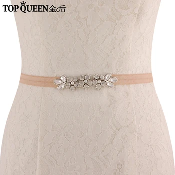 TOPQUEEN Bridal Diamond Waist Belts for Wedding Dress Womens Rhinestone Jewel Bridal Elastic Belt Sashes for Dresses SJD-S330
TOPQUEEN Bridal Diamond Waist Belts for Wedding Dress Womens Rhinestone Jewel Bridal Elastic Belt Sashes for Dresses SJD-S330