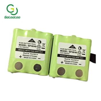 2pcs/lot 4.8V 700MAH NI-MH rechargeable Battery Pack For Uniden BP-38 BP-40 GMR FRS BT-1013 BT-537 2Way Radio batteries batteria
2pcs/lot 4.8V 700MAH NI-MH rechargeable Battery Pack For Uniden BP-38 BP-40 GMR FRS BT-1013 BT-537 2Way Radio batteries batteria