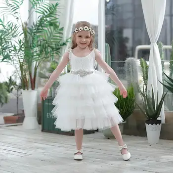 SALE Flower Girl Princess Dress Adjustable Straps Mid Calf Tulle Wedding Party Dress Children Clothing E15176
SALE Flower Girl Princess Dress Adjustable Straps Mid Calf Tulle Wedding Party Dress Children Clothing E15176