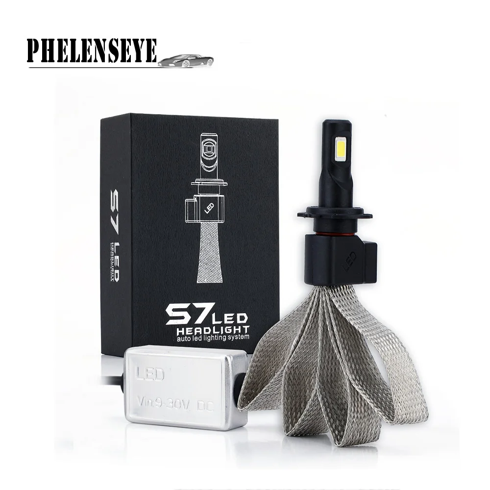 2PCS S7 Car LED Headlight Braid Radiating 12000LM/Pair Lamp Auto Bulb Light H1 H3 H27 H7 H11 HB3 HB5 9006/HB4 H4 H13 HB1 12V 24V
2PCS S7 Car LED Headlight Braid Radiating 12000LM/Pair Lamp Auto Bulb Light H1 H3 H27 H7 H11 HB3 HB5 9006/HB4 H4 H13 HB1 12V 24V