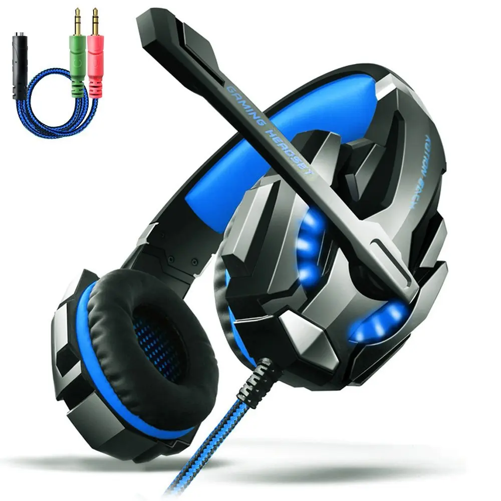 KOTION EACH G9000 Game Gaming Headphone Headset Earphone with 3.5mm Audio Jack Y Cable Adapter For Laptop Tablet / PS4 / Mobile
KOTION EACH G9000 Game Gaming Headphone Headset Earphone with 3.5mm Audio Jack Y Cable Adapter For Laptop Tablet / PS4 / Mobile