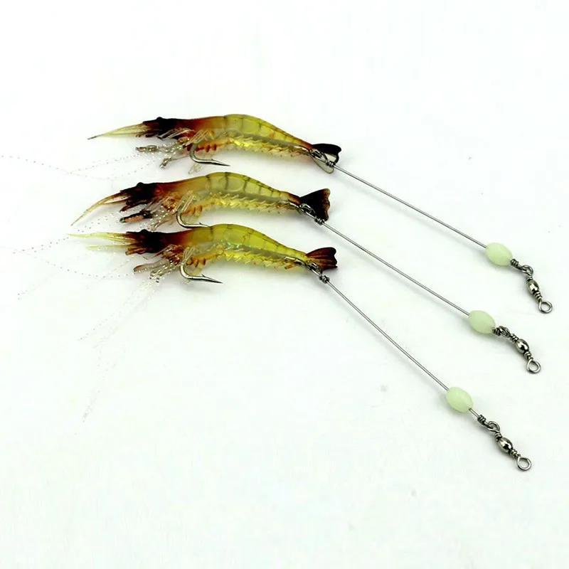 Random Color 5Pcs/Set 9cm Road Bait Simulation Prawns With Hook Soft Bait Shrimp Bionic Bait Luminous Fake Fishing Gear
Random Color 5Pcs/Set 9cm Road Bait Simulation Prawns With Hook Soft Bait Shrimp Bionic Bait Luminous Fake Fishing Gear