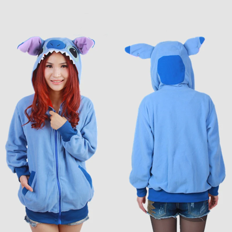 2017 New Kawaii Animal Anime Blue Stitch Hoodies With Ears Women Lady Jacket Sweatshirt XXL SH007
2017 New Kawaii Animal Anime Blue Stitch Hoodies With Ears Women Lady Jacket Sweatshirt XXL SH007
