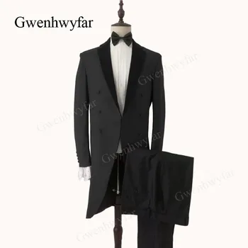 Gwenhwyfar 2018 Lace Sleeve Series Costume Homme Black Slim Fit Double Breasted Vintage Male Suit Mens Groom Tuxedos Party Suits
Gwenhwyfar 2018 Lace Sleeve Series Costume Homme Black Slim Fit Double Breasted Vintage Male Suit Mens Groom Tuxedos Party Suits