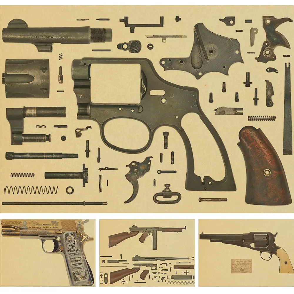 Retro Posters Wall Stickers World Of A Gun Study Adornment Kraft Paper Posters Frameless Restoring Ancient Ways,Paper Crafts
Retro Posters Wall Stickers World Of A Gun Study Adornment Kraft Paper Posters Frameless Restoring Ancient Ways,Paper Crafts