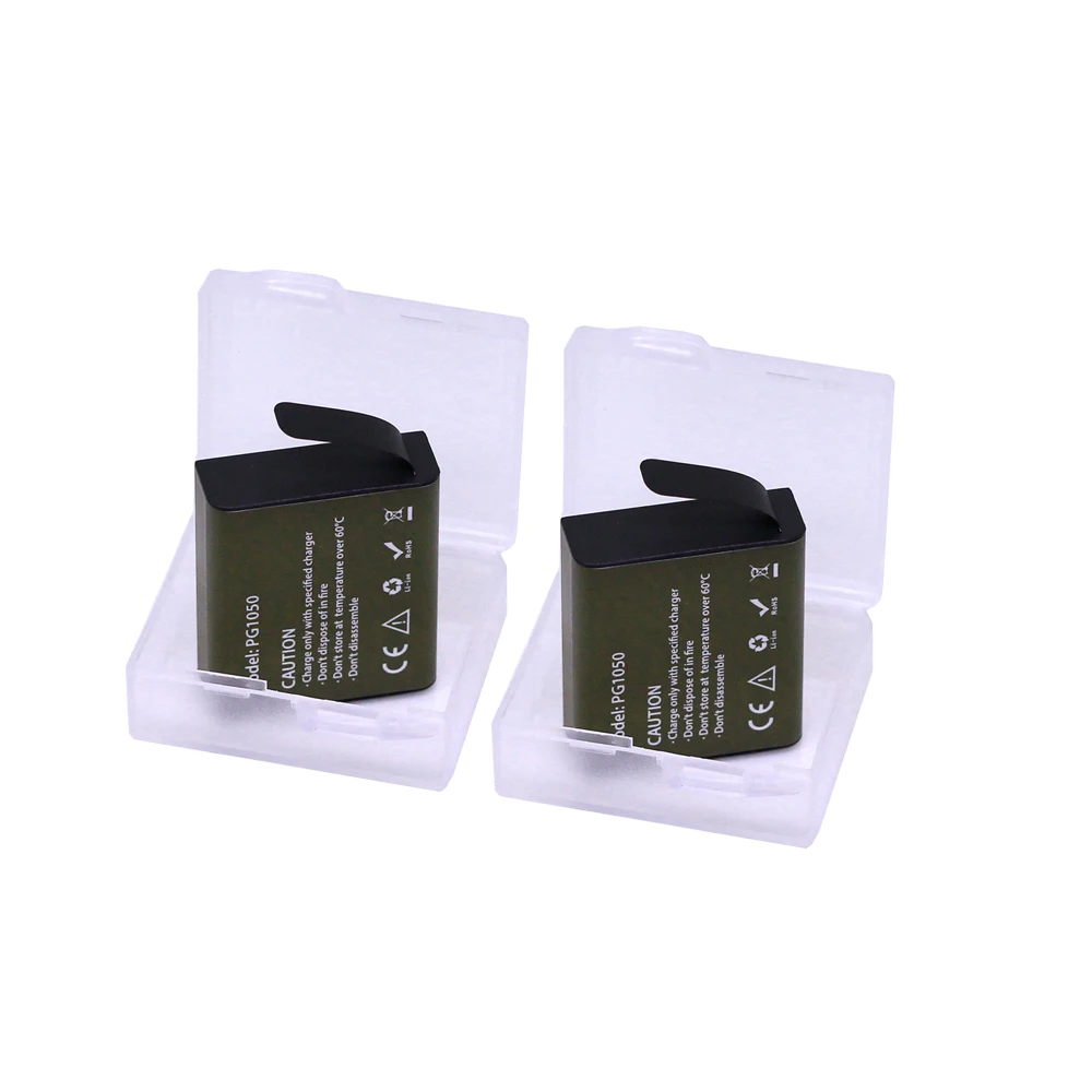 2pcs PG1050 Rechargeable Batteries For SJCAM SJ4000 sj8000 sj9000 H9 H9R H8 H8R H8PRO SOOCOO C30 EKEN Sport Camera
2pcs PG1050 Rechargeable Batteries For SJCAM SJ4000 sj8000 sj9000 H9 H9R H8 H8R H8PRO SOOCOO C30 EKEN Sport Camera