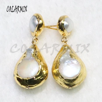 3 Pairs Gold color pearls earrings Drop shape Gold color plated pearls earrings s Natural pearls earrings gift for lady 9094
3 Pairs Gold color pearls earrings Drop shape Gold color plated pearls earrings s Natural pearls earrings gift for lady 9094