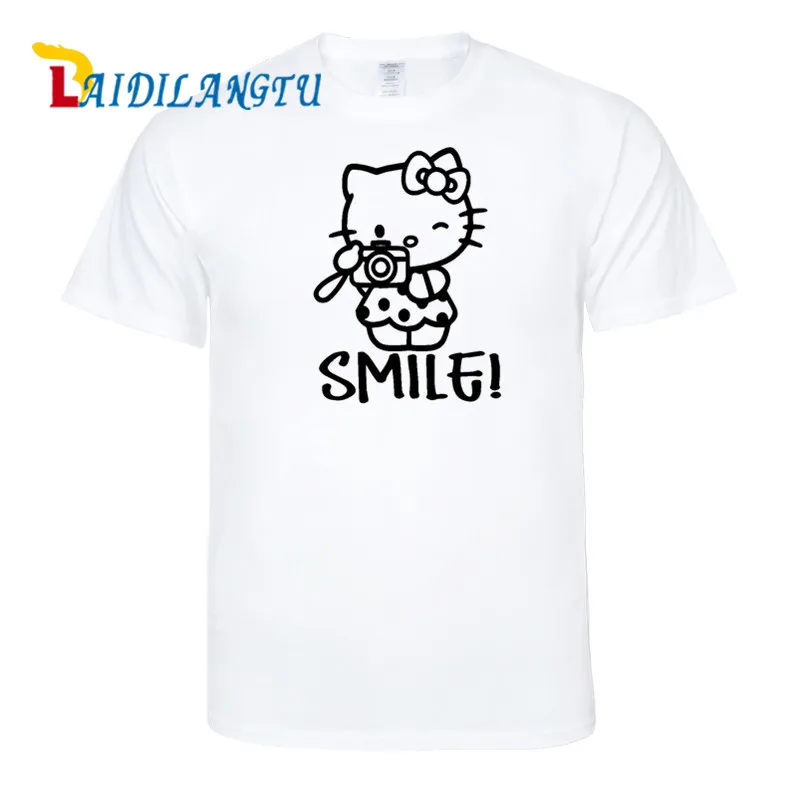 Free Shipping Cotton Tees Tops Hello kitty smile take a picture Printing Men Cotton T Shirts Short Sleeve Tops Tees
Free Shipping Cotton Tees Tops Hello kitty smile take a picture Printing Men Cotton T Shirts Short Sleeve Tops Tees