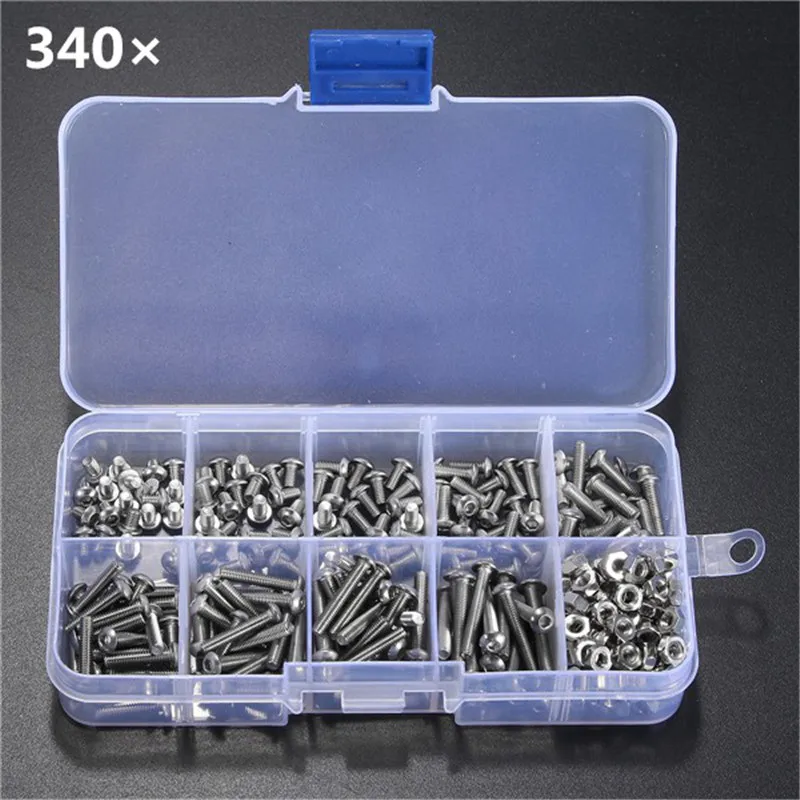 MTGATHER 340pcs Suleve M3SS1 M3 Stainless Hex Socket Button Head Screws Allen Bolt Nut Assortment Kit Best Price
MTGATHER 340pcs Suleve M3SS1 M3 Stainless Hex Socket Button Head Screws Allen Bolt Nut Assortment Kit Best Price