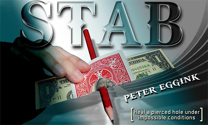 STAB By Peter Eggink (Gimmicks and Online Instruction),Close Up Magic Trick,Fun,Illusion,Street Magic,Mentalism
STAB By Peter Eggink (Gimmicks and Online Instruction),Close Up Magic Trick,Fun,Illusion,Street Magic,Mentalism
