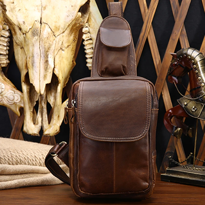 Men Crazy Horse Cowhide Sling Back Day Pack High Quality Genuine Leather New Messenger Shoulder Bags Retro Cross Body Chest Bag
Men Crazy Horse Cowhide Sling Back Day Pack High Quality Genuine Leather New Messenger Shoulder Bags Retro Cross Body Chest Bag