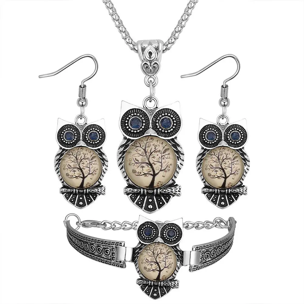4Pcs Classic Owl Earrings Necklace Bracelet Animal Women Party Jewelry Set Gift new
4Pcs Classic Owl Earrings Necklace Bracelet Animal Women Party Jewelry Set Gift new