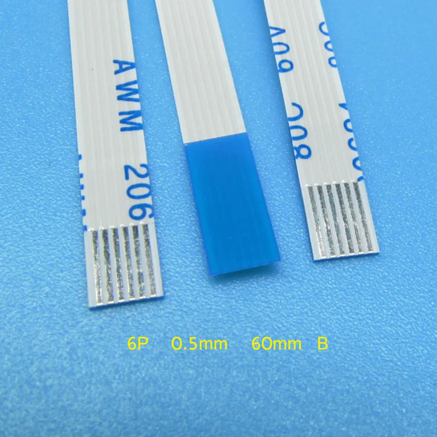 10pcs New FFC FPC flat flexible cable 0.5mm pitch 6 pin 6PIN Reverse Length 60mm Width 3.5mm Ribbon Flex Cable
10pcs New FFC FPC flat flexible cable 0.5mm pitch 6 pin 6PIN Reverse Length 60mm Width 3.5mm Ribbon Flex Cable