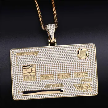 JINAO New Custom Name Credit Card Pendant Necklace Personal Tailor Gold Color Cubic Zircon Men's Hip hop Jewelry Gifts
JINAO New Custom Name Credit Card Pendant Necklace Personal Tailor Gold Color Cubic Zircon Men's Hip hop Jewelry Gifts